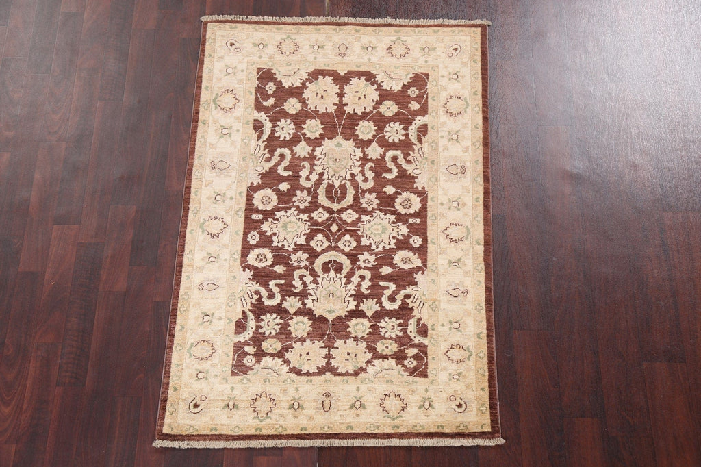 Vegetable Dye Chobi Peshawar Handmade Wool Rug 3x5