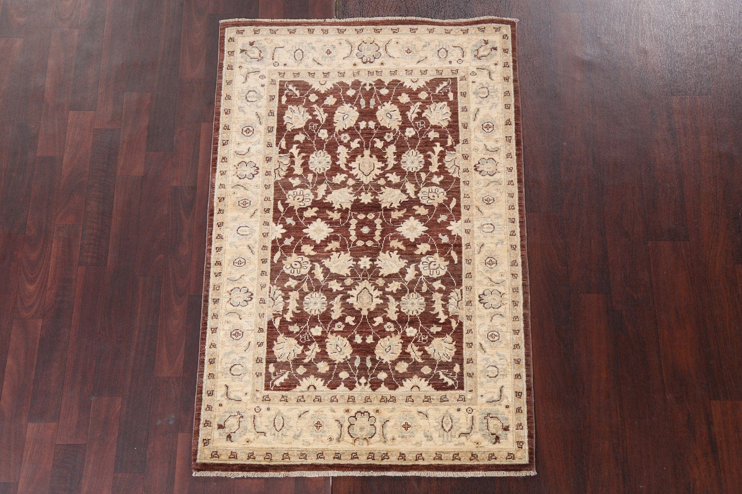 Vegetable Dye Chobi Peshawar Wool Rug 3x5