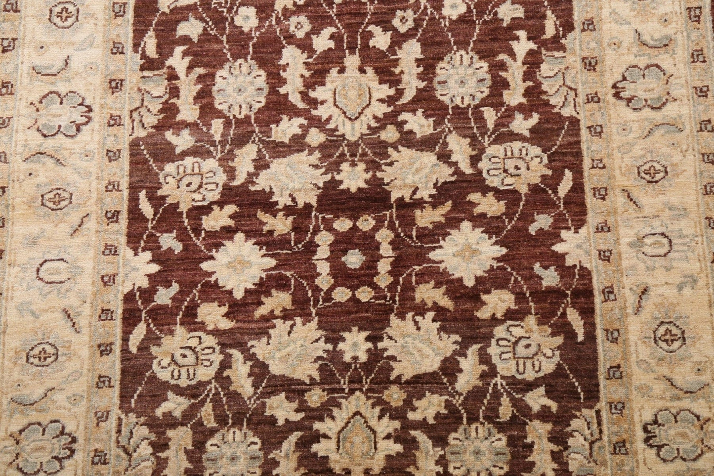 Vegetable Dye Chobi Peshawar Wool Rug 3x5