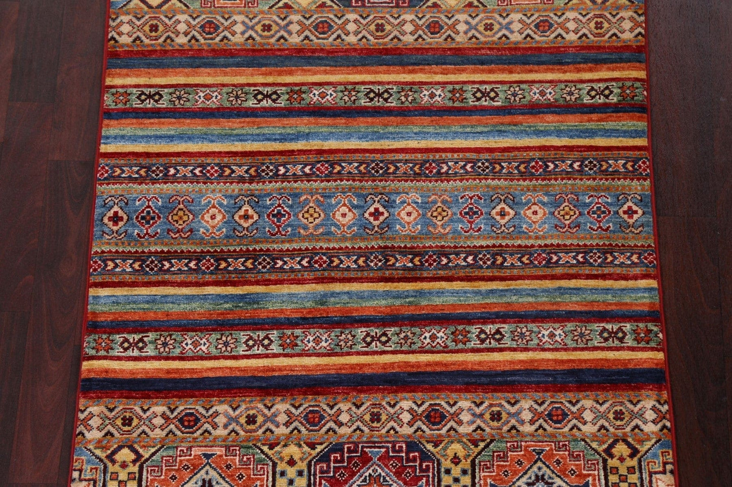 Vegetable Dye Kazak Handmade Rug 3x5