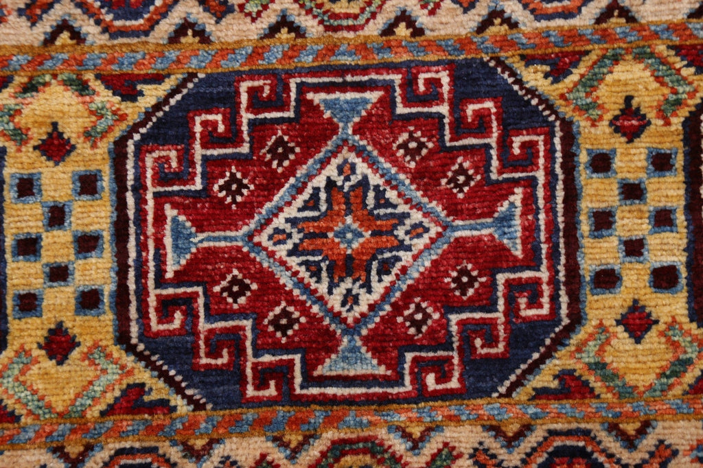 Vegetable Dye Kazak Handmade Rug 3x5