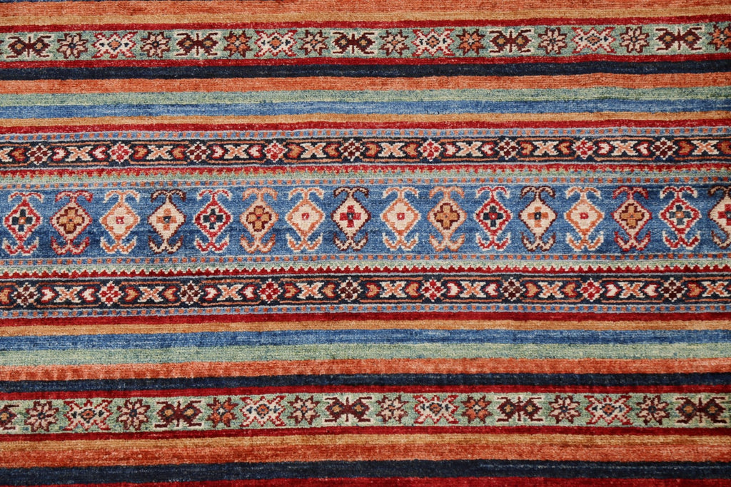 Vegetable Dye Tribal Kazak Handmade Wool Rug 3x5