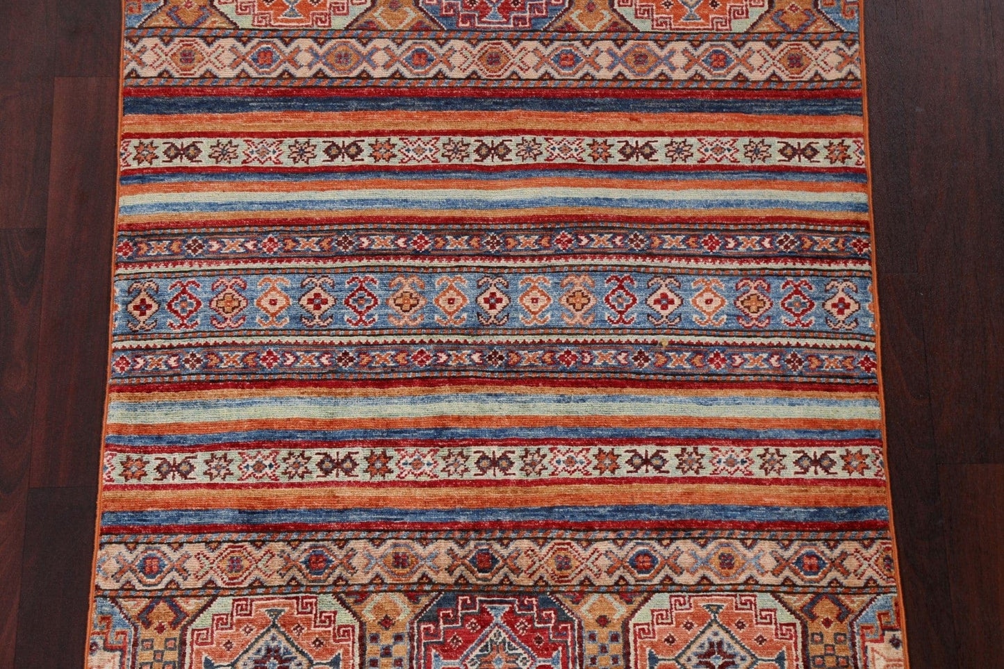 Vegetable Dye Tribal Kazak Wool Rug 3x5