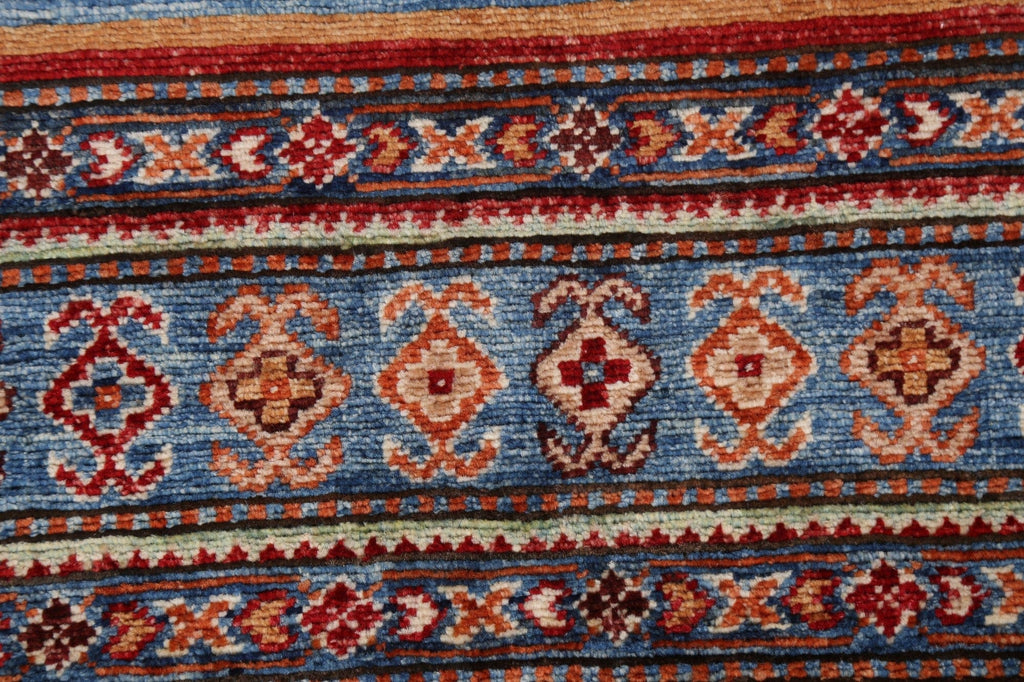 Vegetable Dye Tribal Kazak Wool Rug 3x5