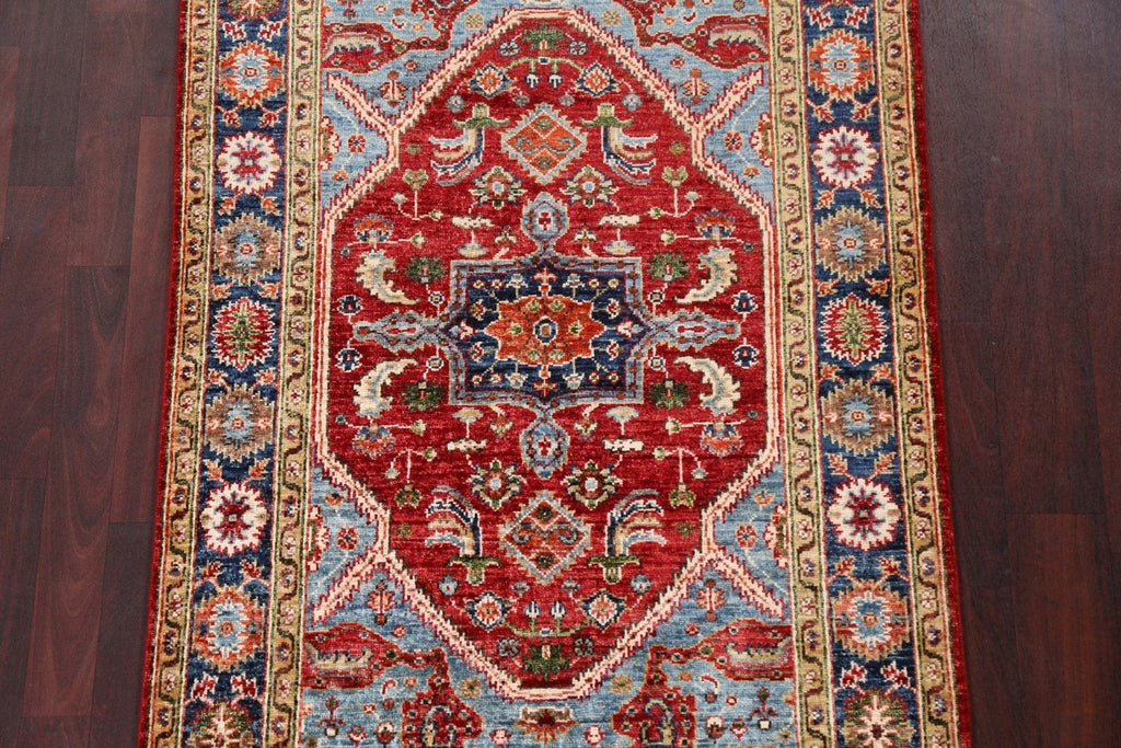 Vegetable Dye Heriz Serapi Handmade Wool Rug 3x5