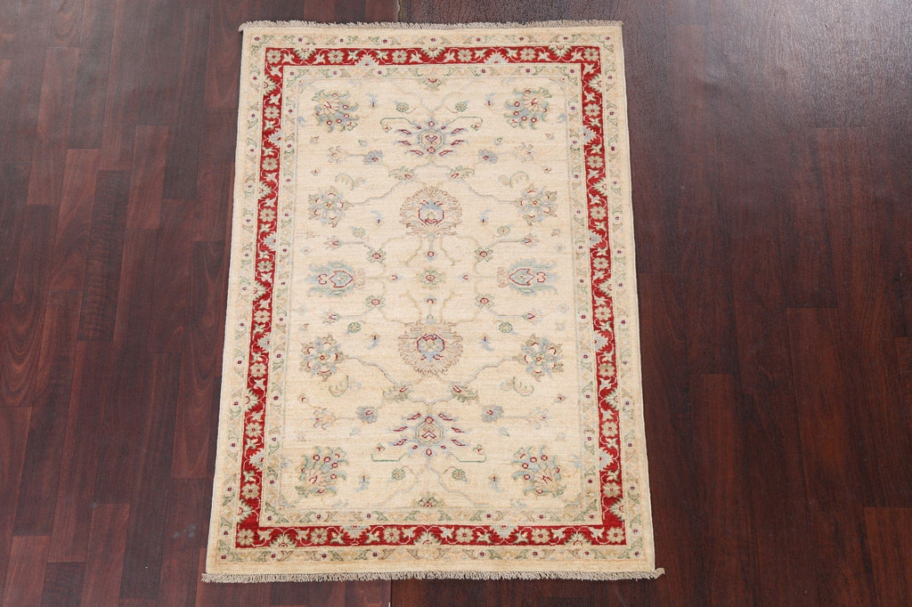 Vegetable Dye Chobi Peshawar Wool Handmade Rug 3x5