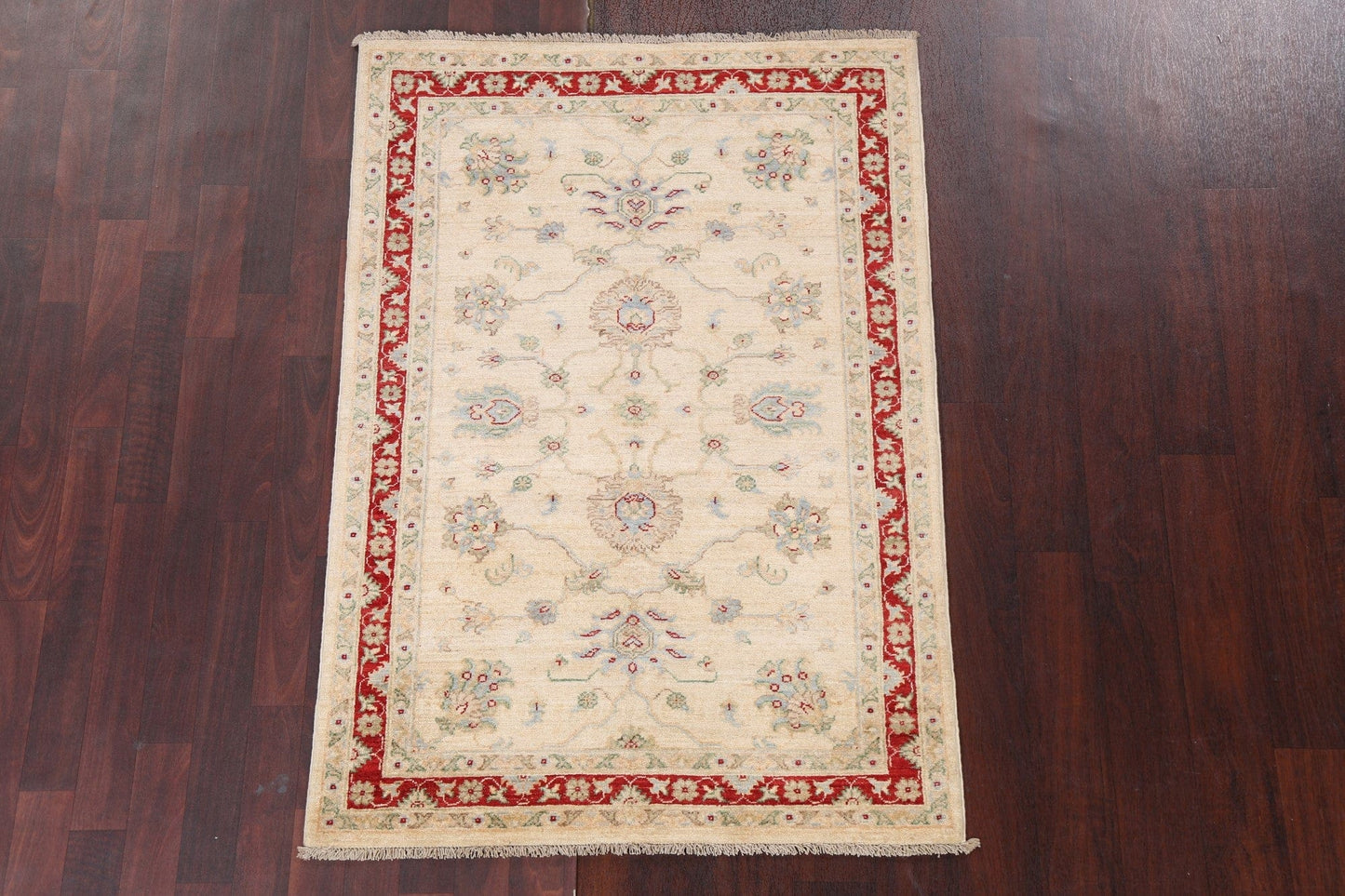 Vegetable Dye Chobi Peshawar Wool Handmade Rug 3x5