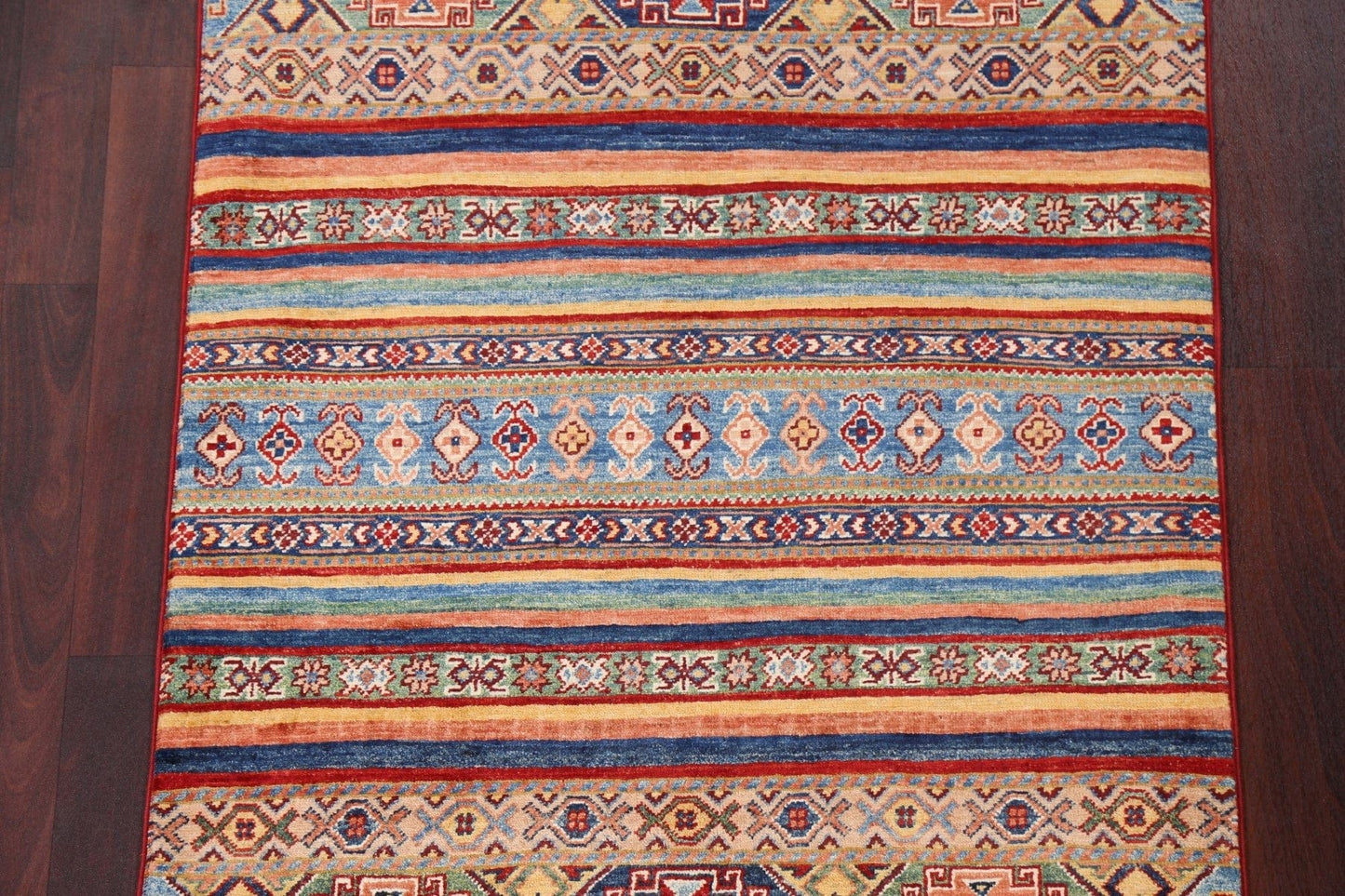 Vegetable Dye Kazak Handmade Rug 3x5