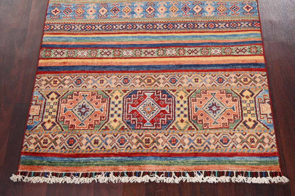 Vegetable Dye Kazak Handmade Rug 3x5