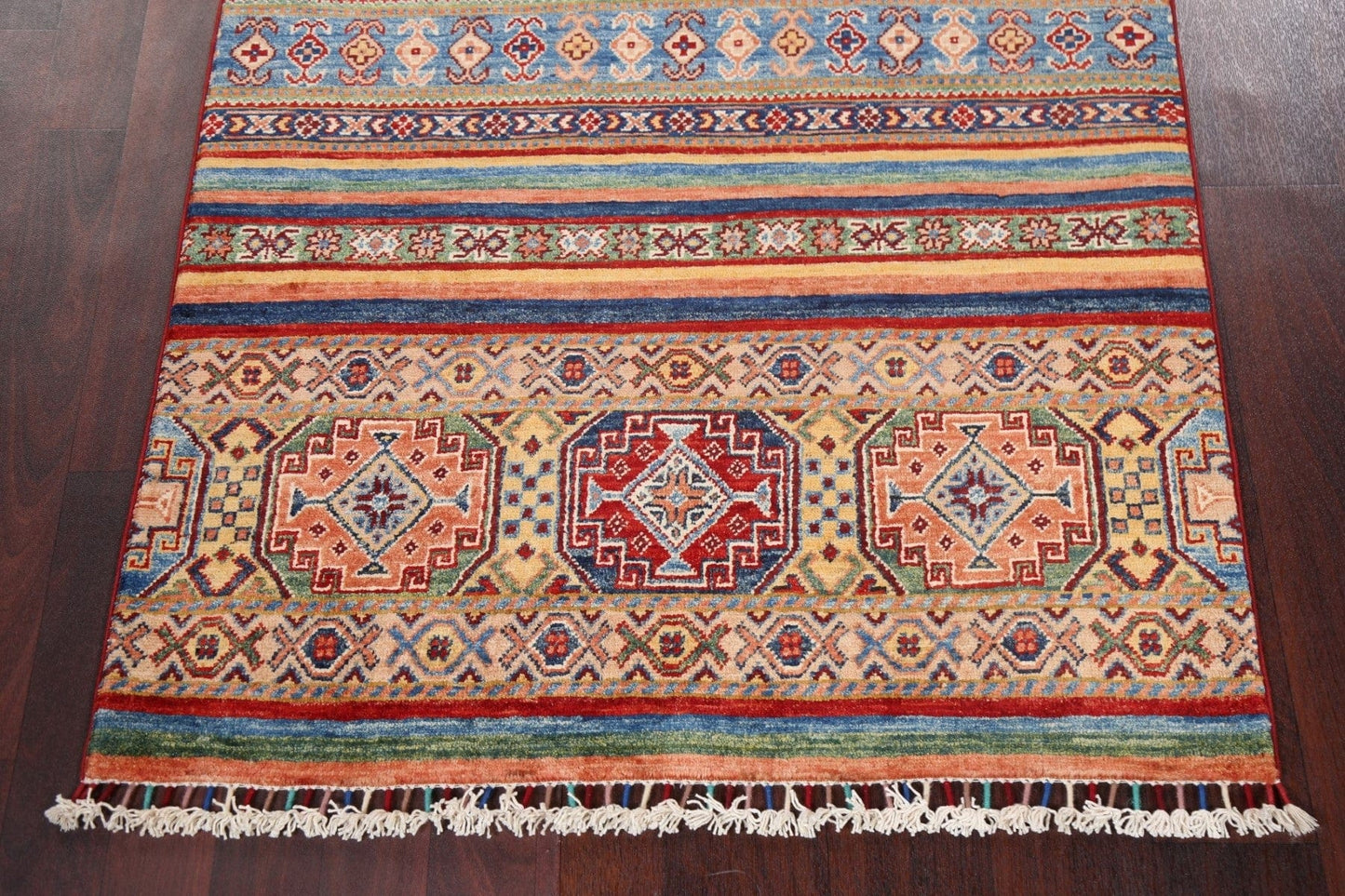 Vegetable Dye Kazak Handmade Rug 3x5