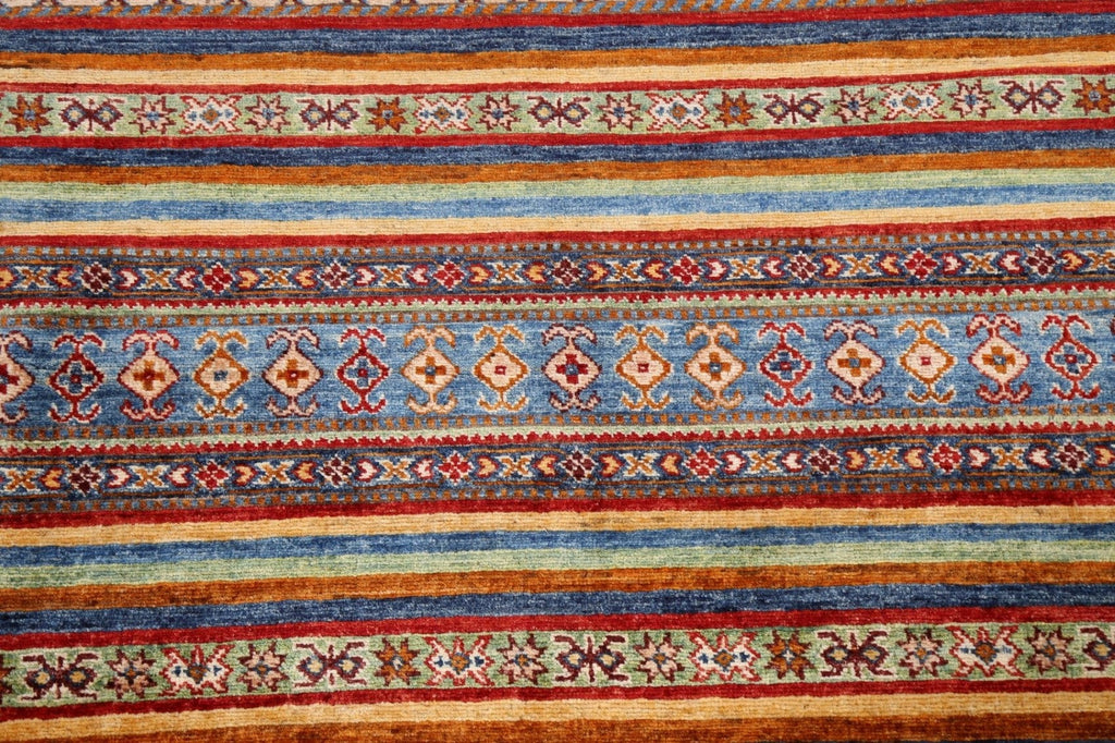 Vegetable Dye Kazak Wool Handmade Rug 3x5