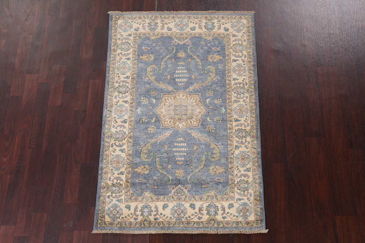 Vegetable Dye Chobi Peshawar Handmade Wool Rug 3x5