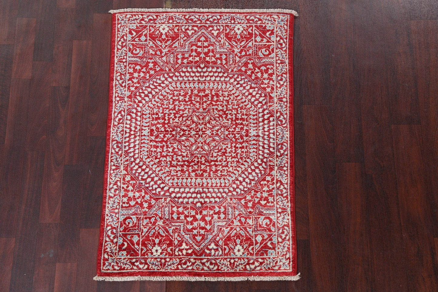 Vegetable Dye Kazak Wool Handmade Rug 3x4