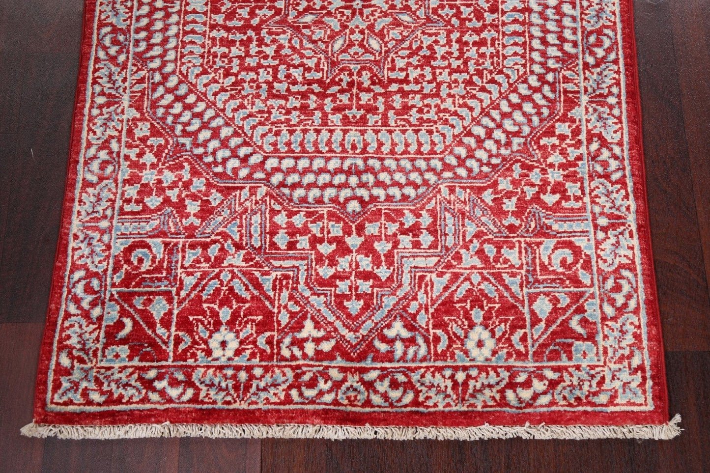 Vegetable Dye Kazak Wool Handmade Rug 3x4