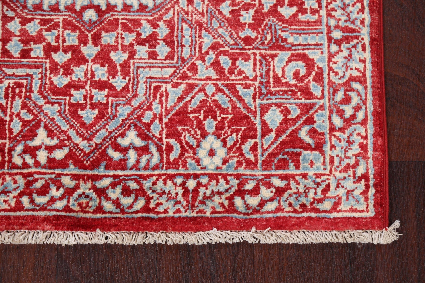 Vegetable Dye Kazak Wool Handmade Rug 3x4