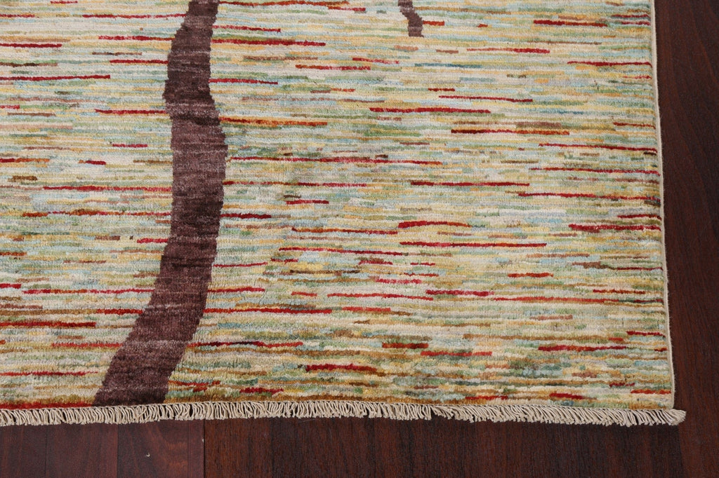 Vegetable Dye Gabbeh Kashkoli Handmade Area Rug 4x6