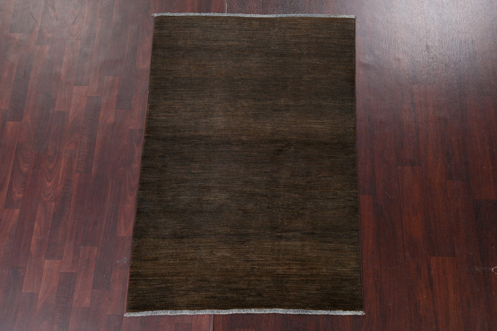 Modern Gabbeh Kashkoli Wool Area Rug 4x6