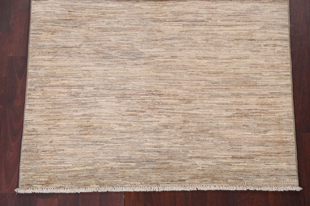 Earth-Tone Gabbeh Kashkoli Modern Area Rug 4x6