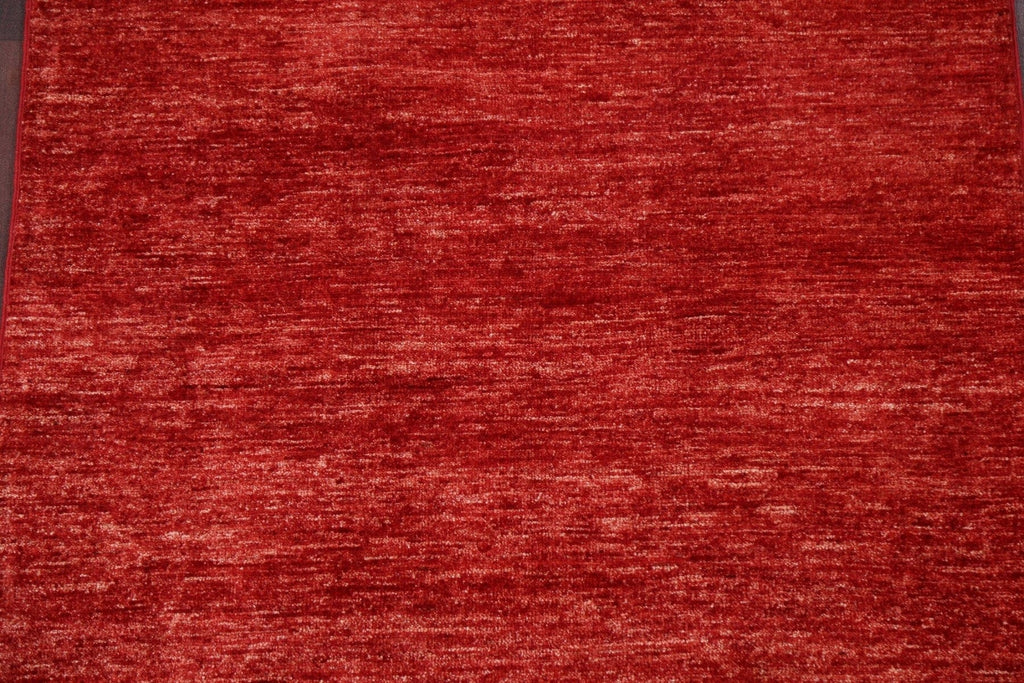 Red Gabbeh Kashkoli Wool Area Rug 3x6