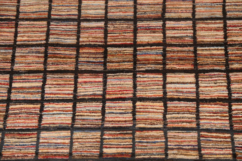 Checkered Gabbeh Kashkoli Handmade Wool Rug 3x5