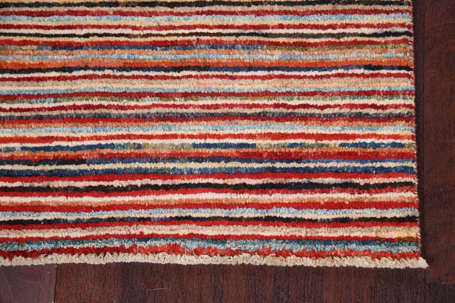 Stripe Gabbeh Kashkoli Modern Wool Rug 2x4