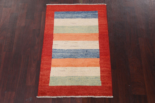 Modern Gabbeh Kashkoli Handmade Rug 2x3