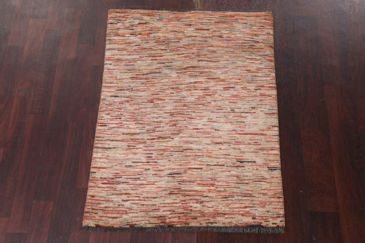 Contemporary Gabbeh Kashkoli Handmade Rug 3x4