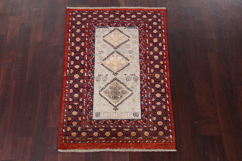 Geometric Wool Yalameh Handmade Rug 2x4