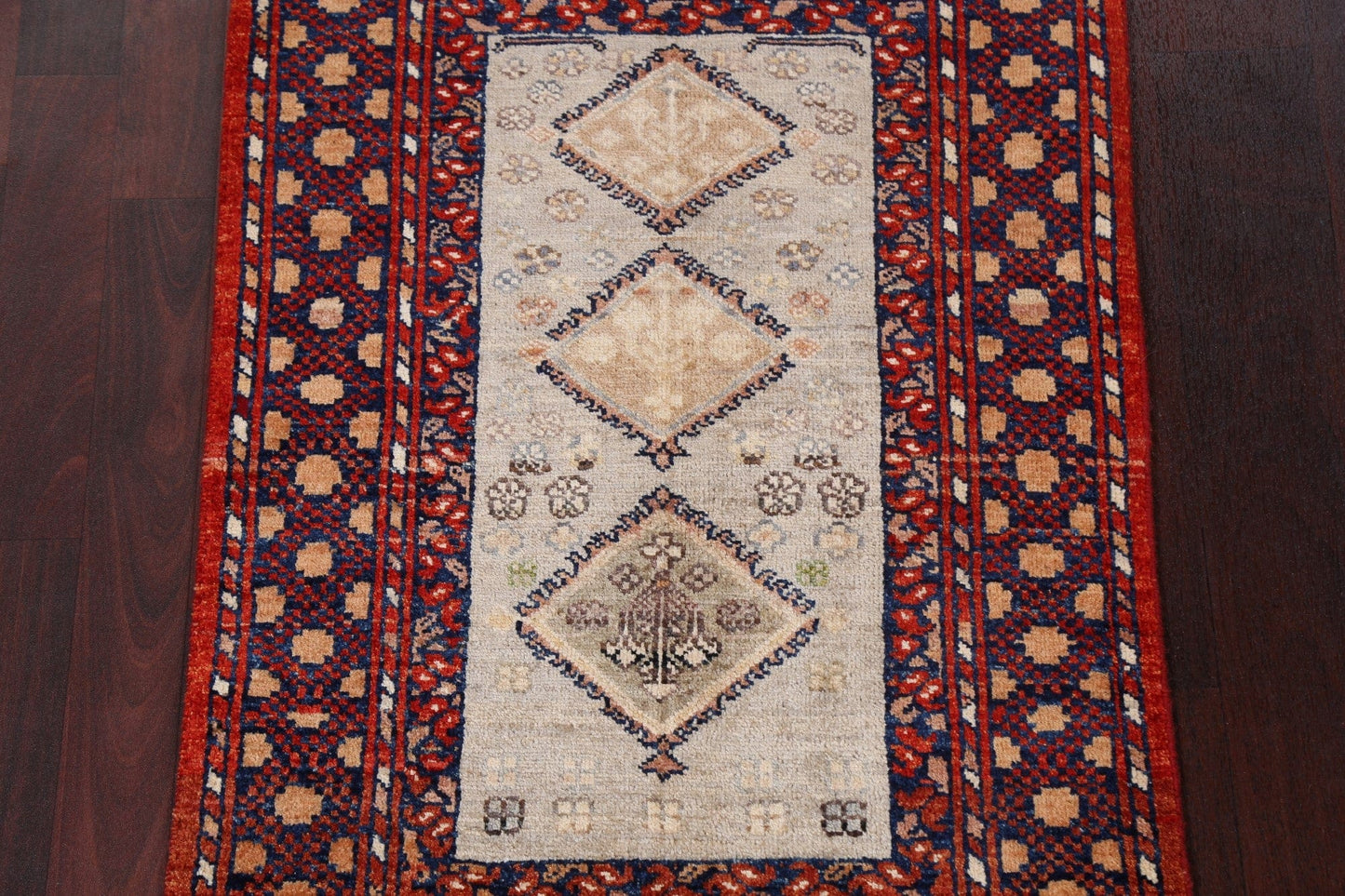 Geometric Wool Yalameh Handmade Rug 2x4