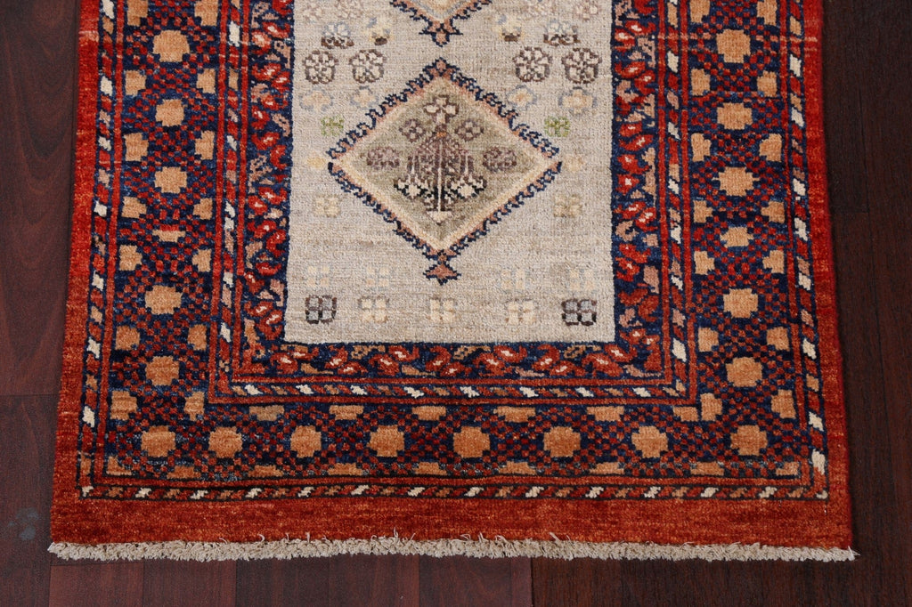 Geometric Wool Yalameh Handmade Rug 2x4