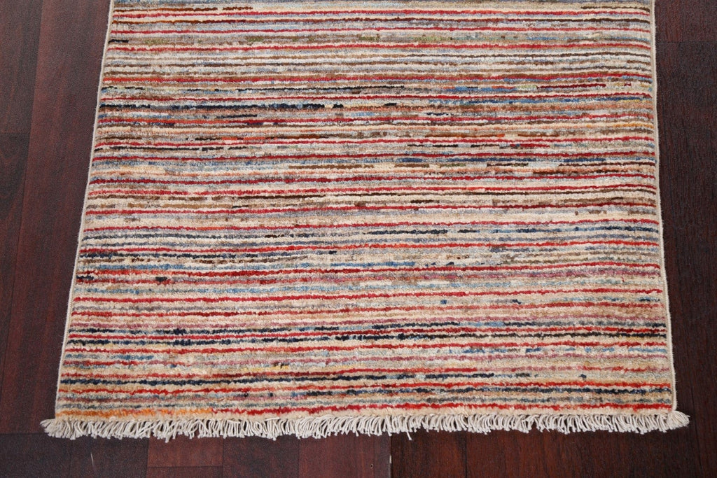 Contemporary Gabbeh Kashkoli Handmade Wool Rug 2x3