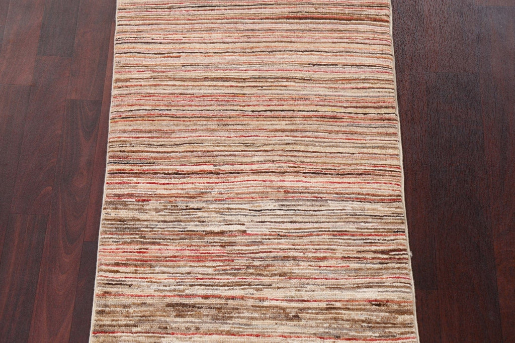 Contemporary Gabbeh Kashkoli Handmade Wool Rug 2x4