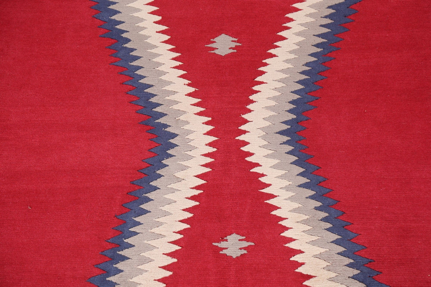 Vegetable Dye Nepalese Handmade Red Area Rug 9x12