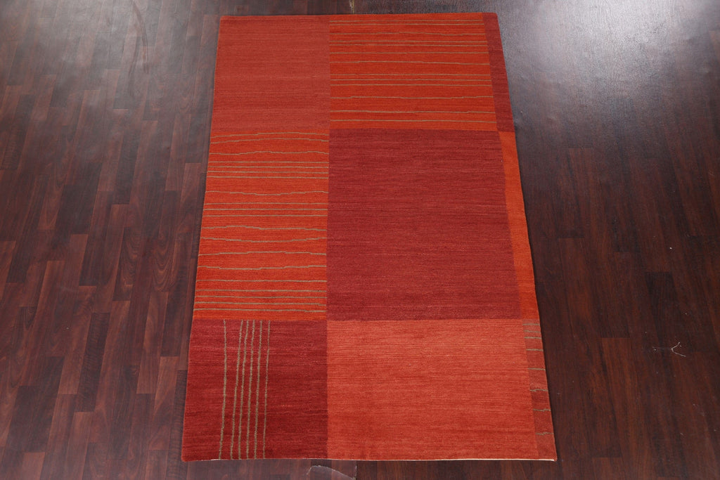 Vegetable Dye Nepalese Handmade Area Rug 5x8