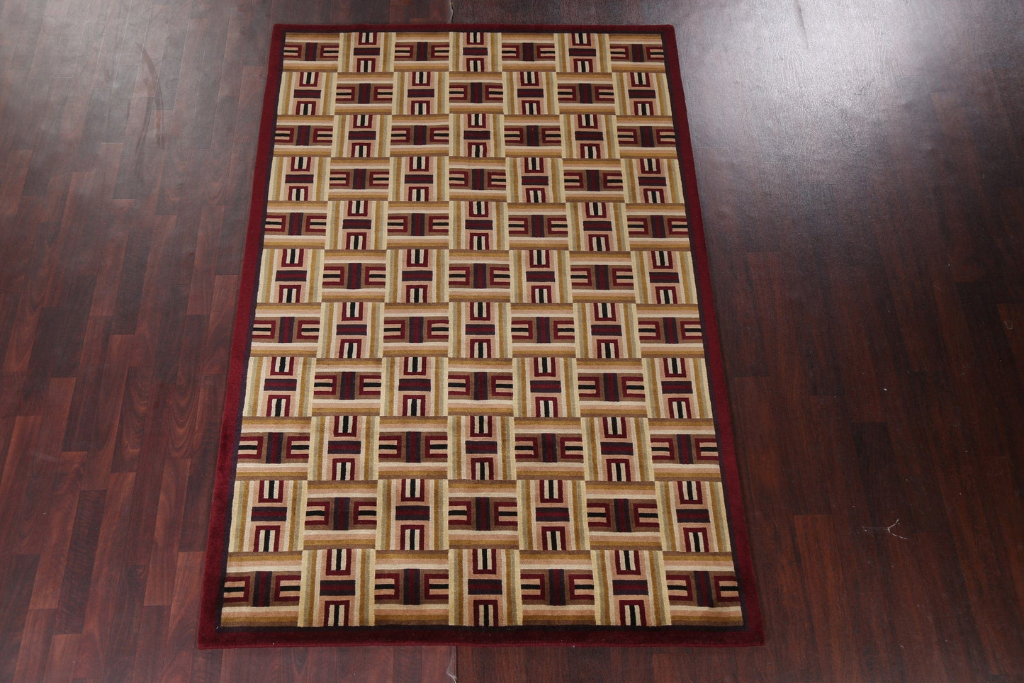 Vegetable Dye Nepalese Oriental Area Rug 6x8