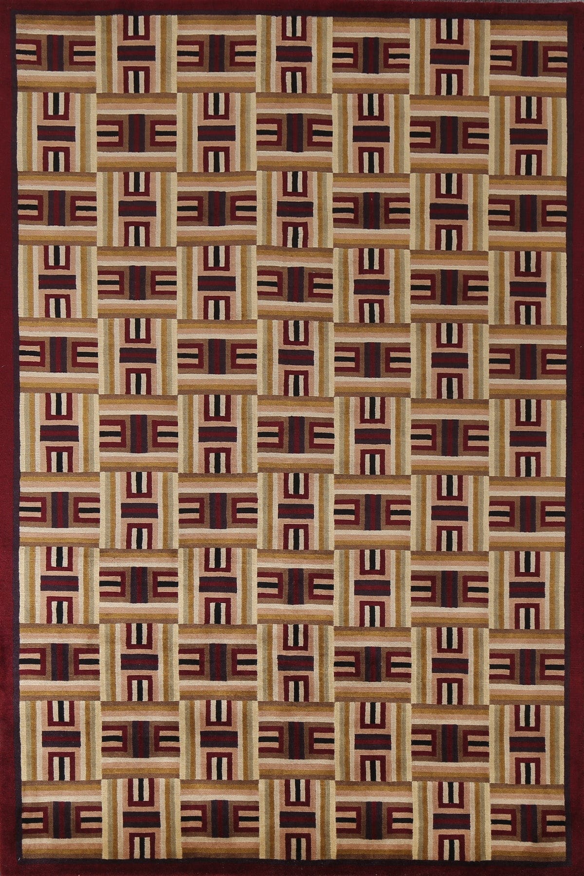 Vegetable Dye Nepalese Oriental Area Rug 6x8