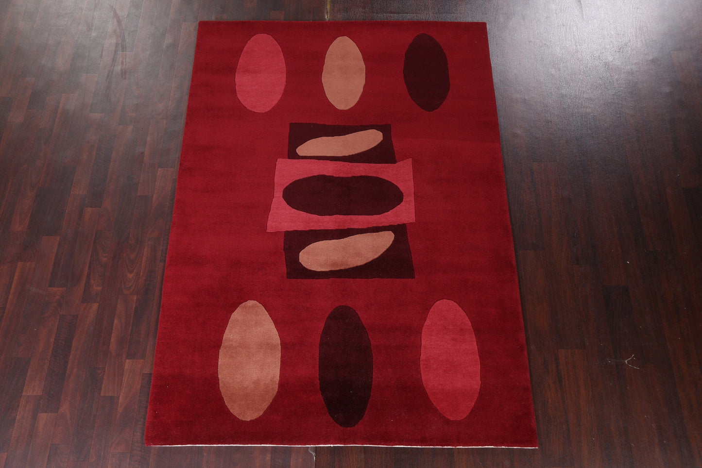 Vegetable Dye Nepalese Modern Area Rug 6x8