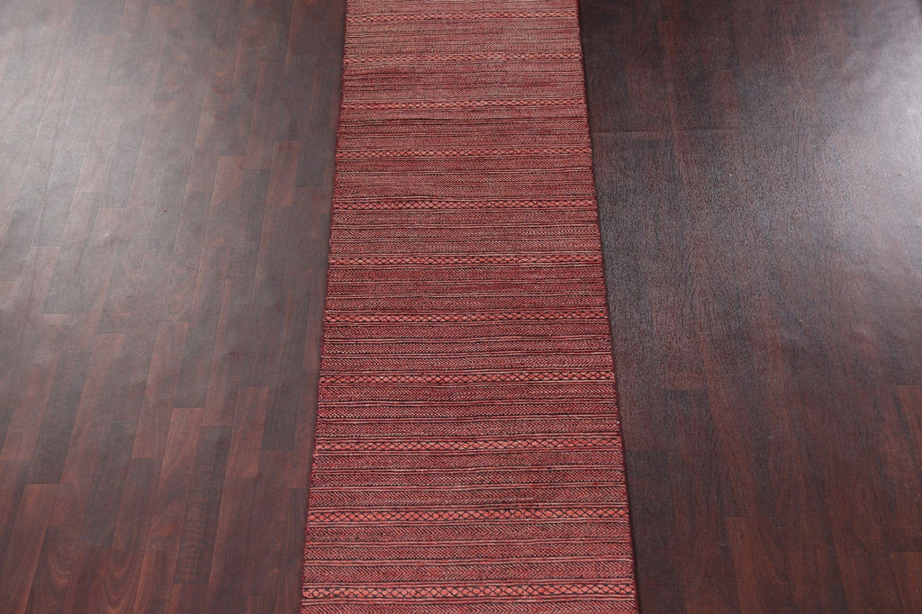 Handmade Gabbeh Kashkoli Wool Runner Rug 3x14