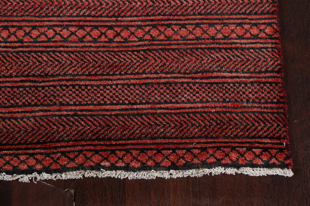 Handmade Gabbeh Kashkoli Wool Runner Rug 3x14