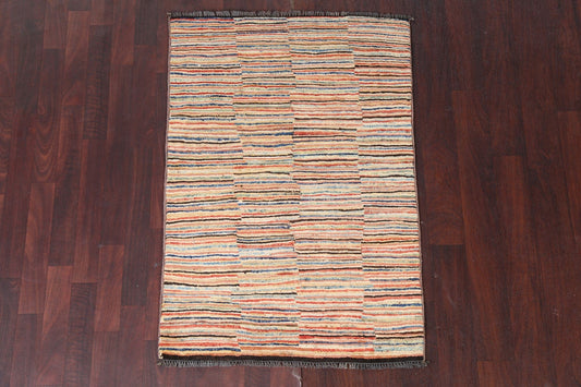 Wool Gabbeh Kashkoli Handmade Rug 3x4