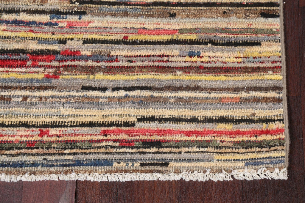 Striped Gabbeh Kashkoli Contemporary Rug 3x5