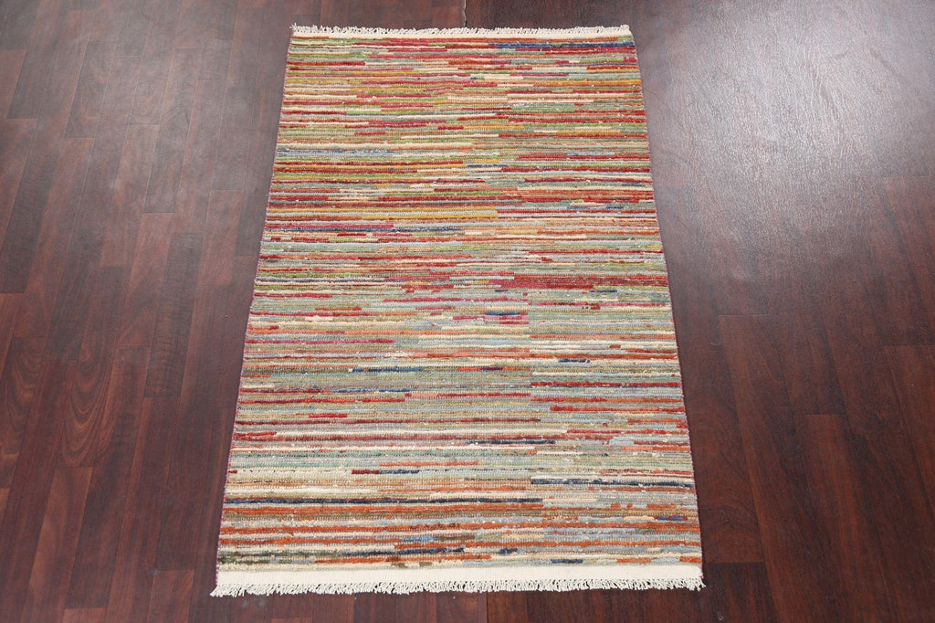 Handmade Gabbeh Kashkoli Modern Wool Rug 3x5