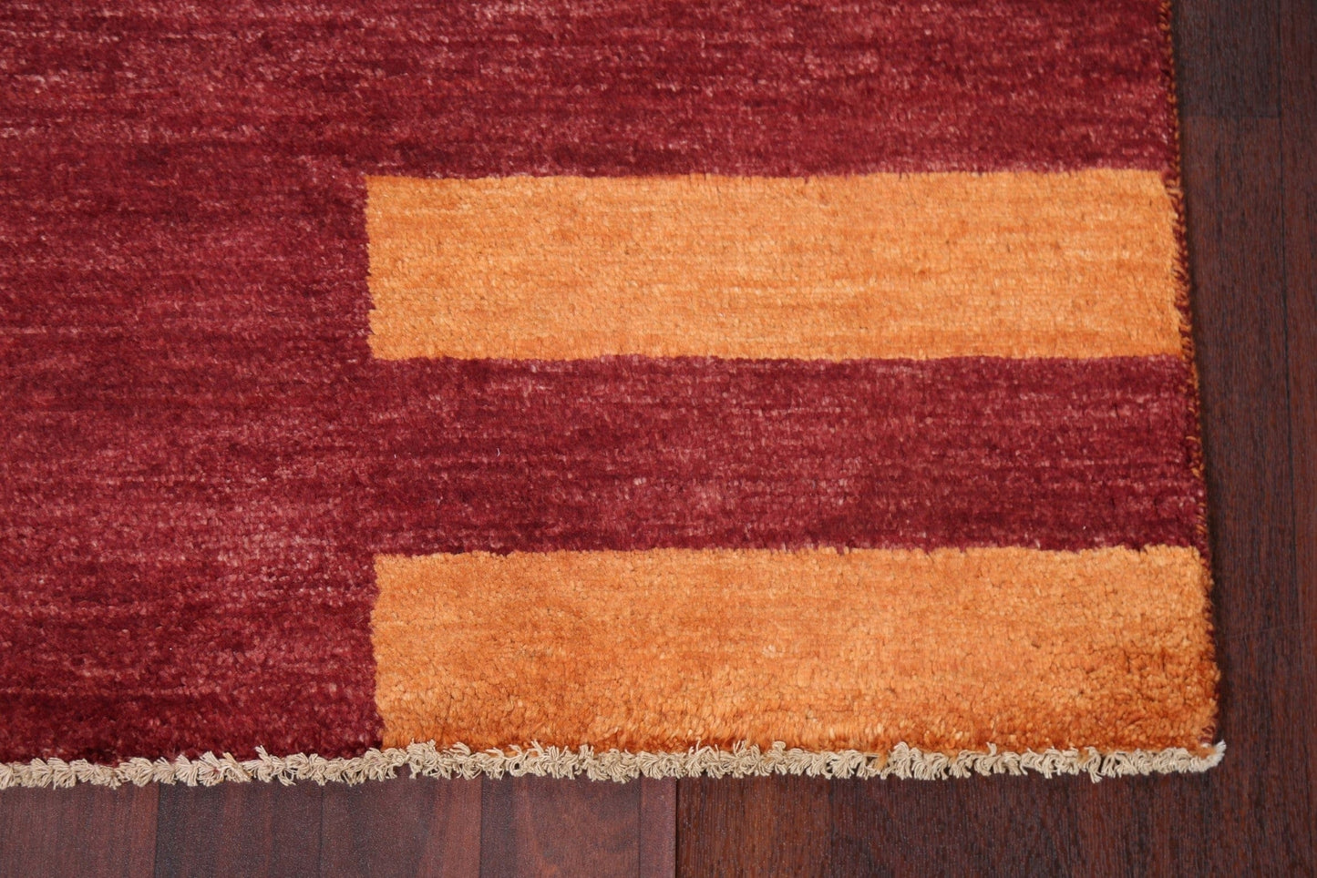 Red Gabbeh Kashkoli Handmade Wool Rug 3x5