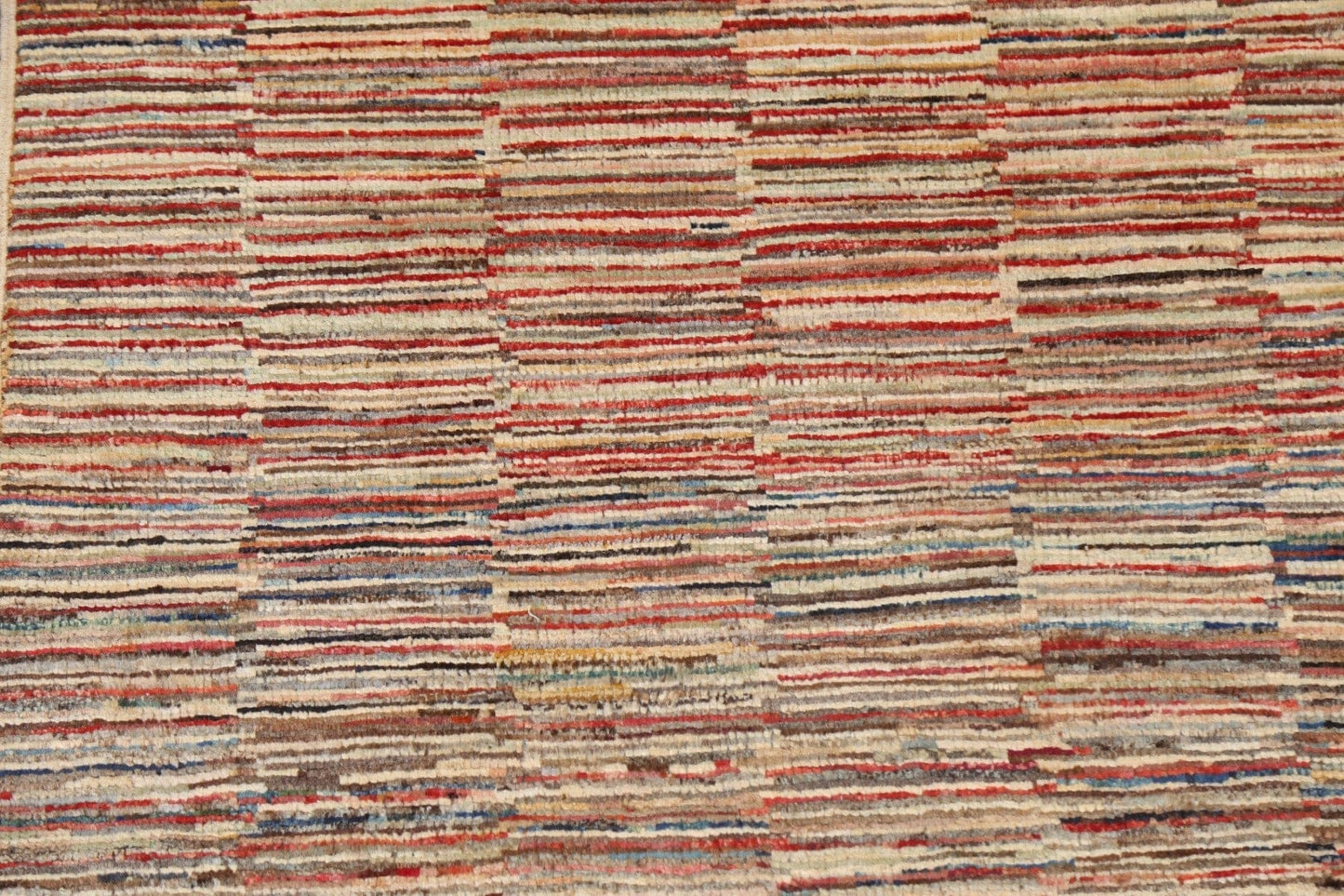 Striped Gabbeh Kashkoli Wool Rug 2x4