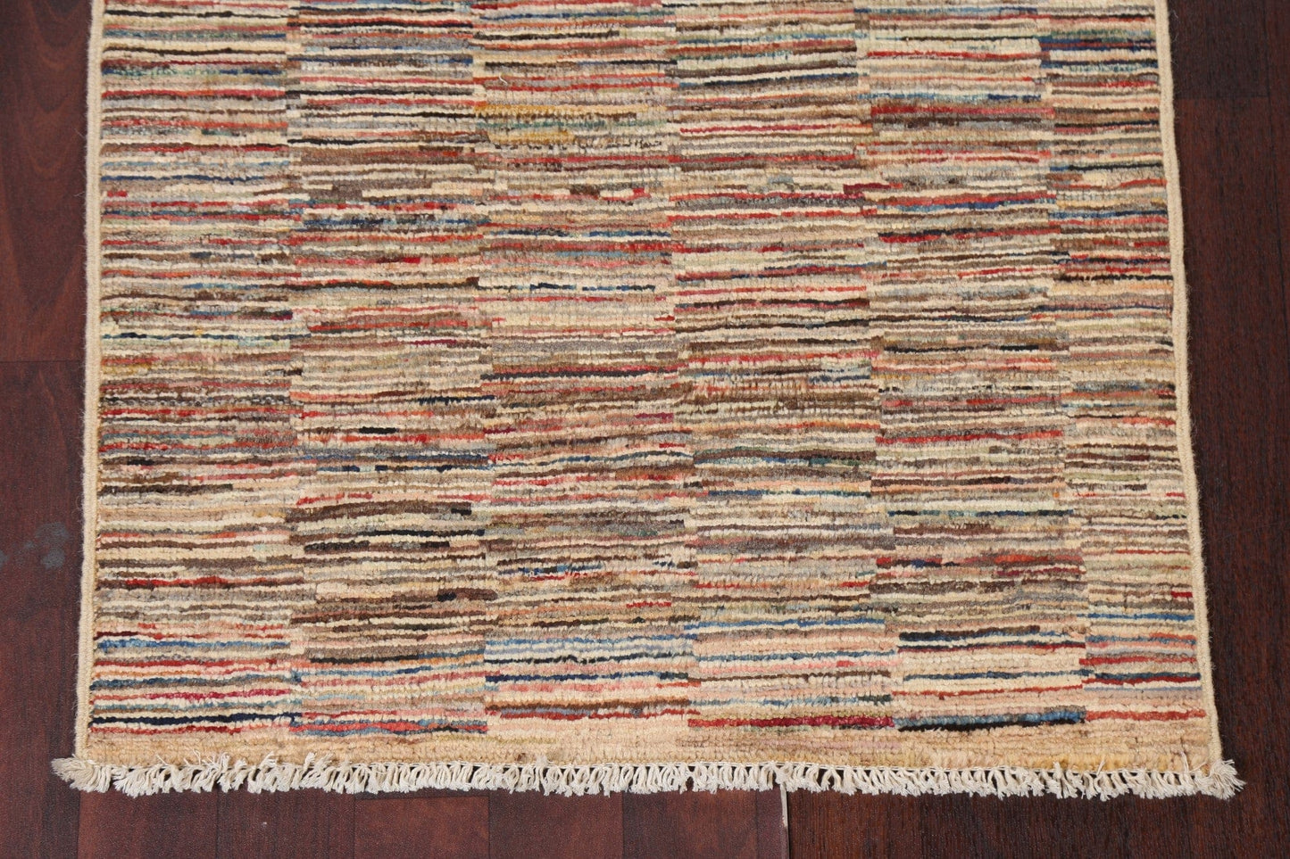 Striped Gabbeh Kashkoli Wool Rug 2x4