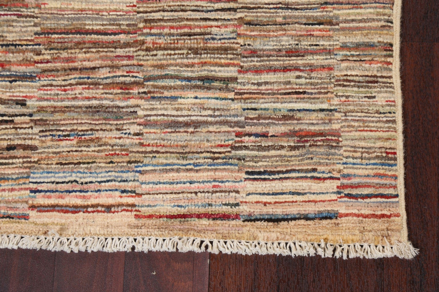 Striped Gabbeh Kashkoli Wool Rug 2x4