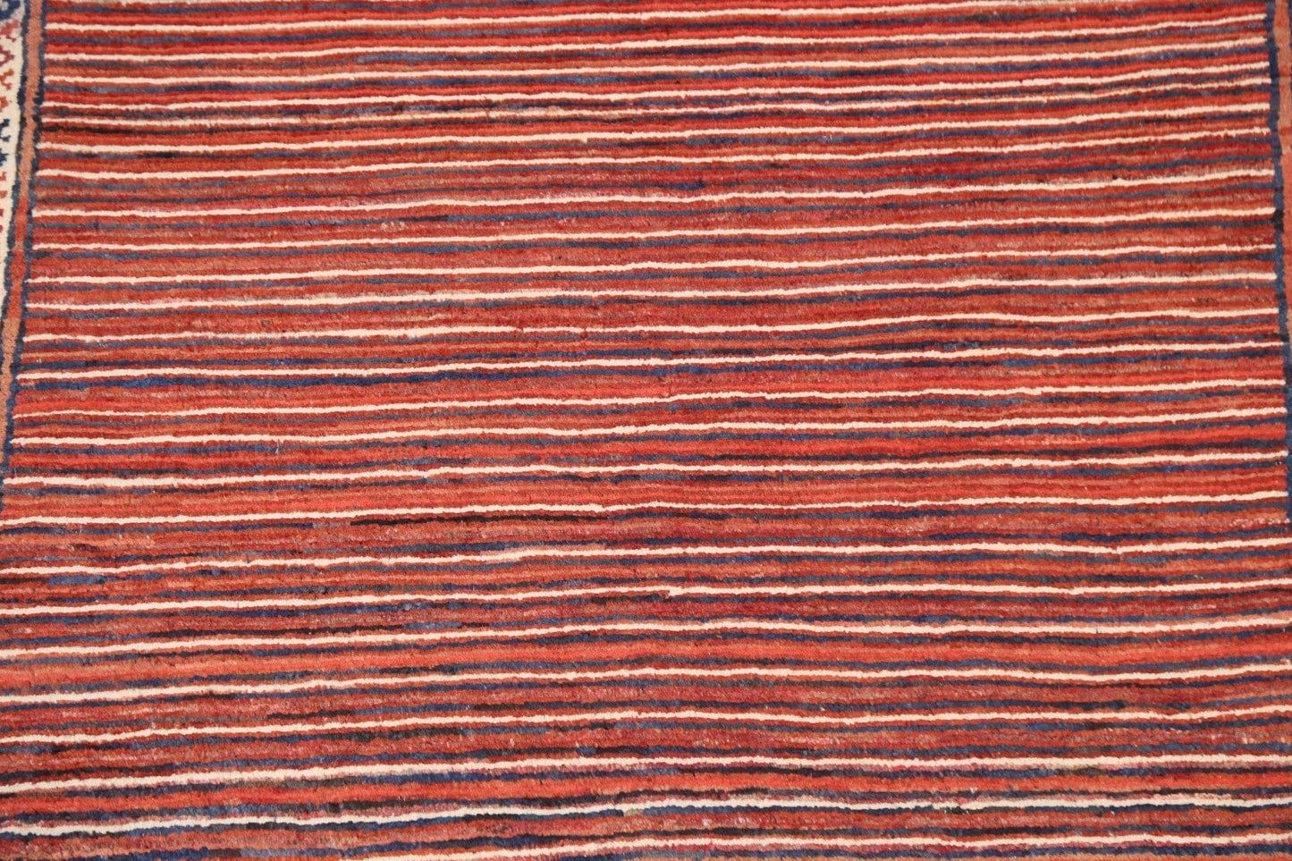 Striped Gabbeh Kashkoli Handmade Rug 3x4