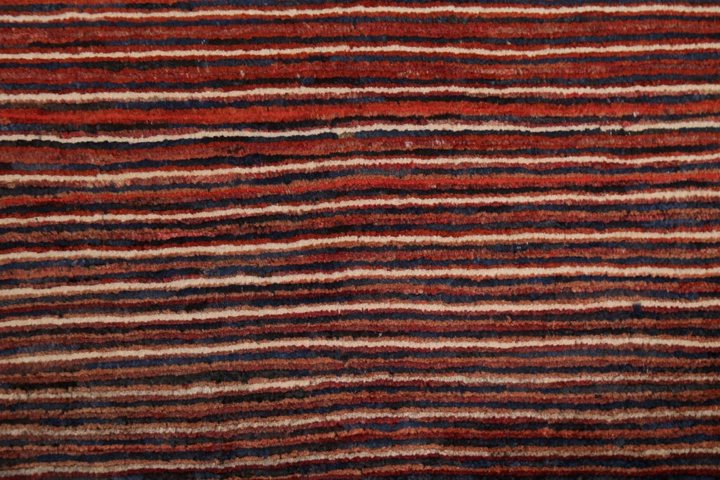 Striped Gabbeh Kashkoli Handmade Rug 3x4