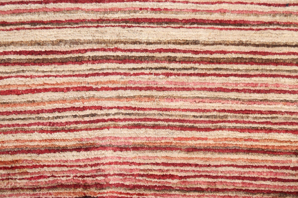 Striped Gabbeh Kashkoli Handmade Wool Rug 3x4