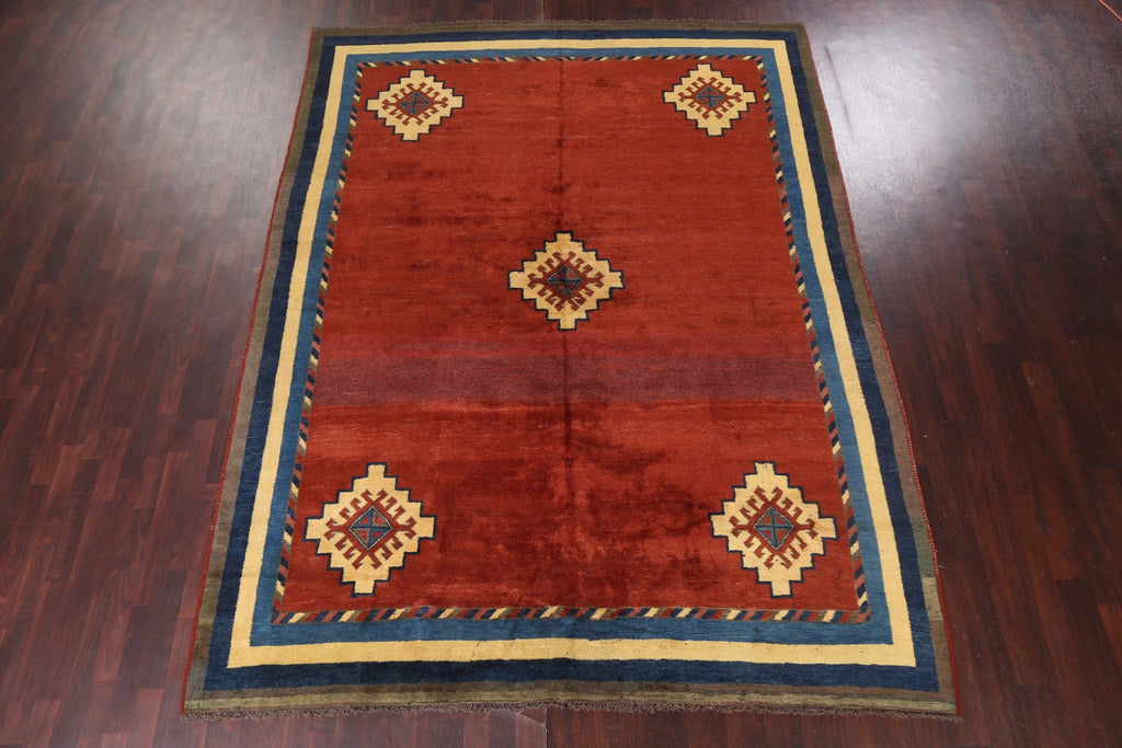 Vintage Gabbeh Persian Area Rug 9x11